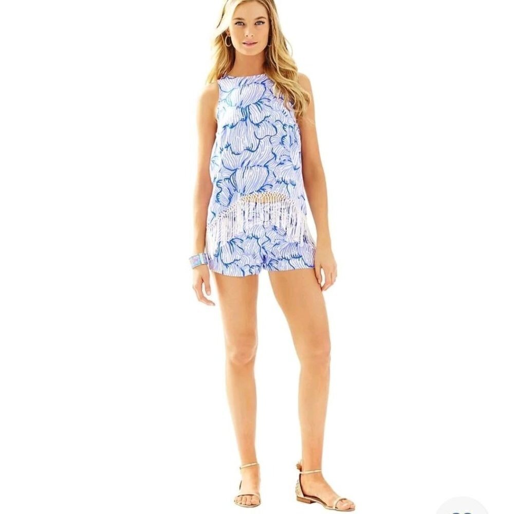 Lilly Pulitzer Sonya Set Bright Navy House Of Nemo Size 4
